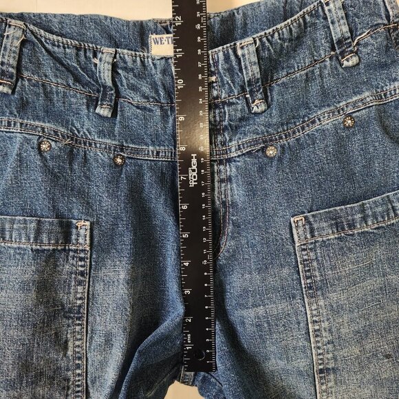 Free People We The Free Oasis Crop Jeans 28 Blue Denim Utility 89652655 - Picture 5 of 8